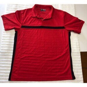 Callaway Opti-dri Mens Medium Short Sleeved Red Golf Polo Shirt